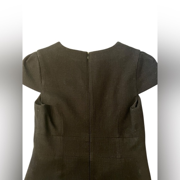 Anthropologie 4C Collective Dress Womens 8 Black Fit Elegant Cap Sleeve Dress - Picture 4 of 13